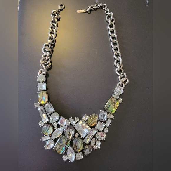 Bauble Bar Statement Necklace stones Kendra Scott inspired Rare Discontinued - Picture 6 of 6